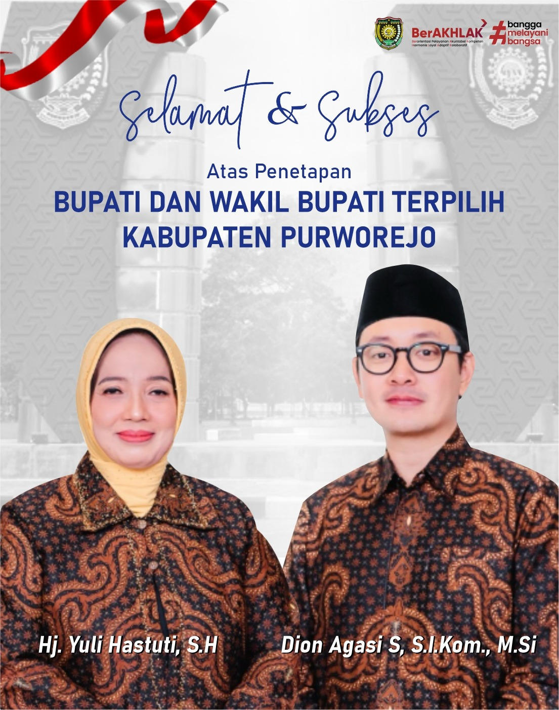 Penetapan Bupati dan Wakil Bupati Purworejo